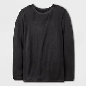 Goodfellow Thermal Shirt Men’s XL Black Long Sleeve Premium NWT